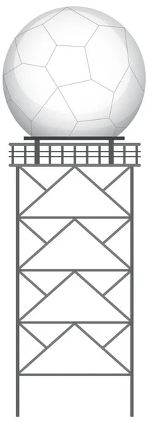 Den Doppler Väder Radar Illustration — Stock vektor