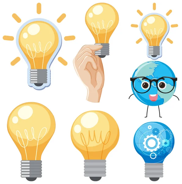 Ikone Der Innovation Und Kreativität Logo Illustration — Stockvektor