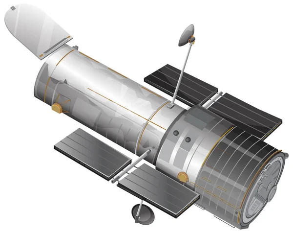 Ilustración Del Telescopio Espacial Hubble — Vector de stock