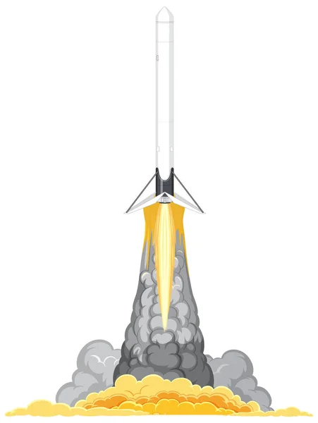 Fusée Missile Militaire Illustration Lancement — Image vectorielle