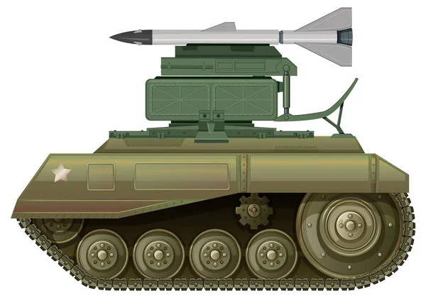 Illustration Vectorielle Lance Missiles Militaire — Image vectorielle