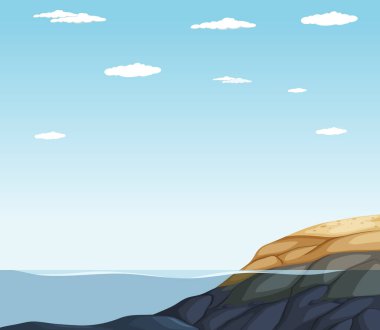 Mangrove forest nature scene illustration