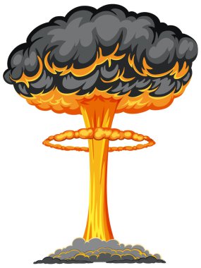 Atom bombası mantar bulutu çizimi
