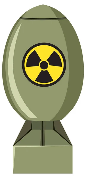 Jaderná Štěpná Bomba Plutoniová Ilustrace — Stockový vektor