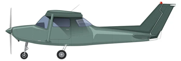 Vektorová Ilustrace Jednomotorového Lehkého Letadla — Stockový vektor