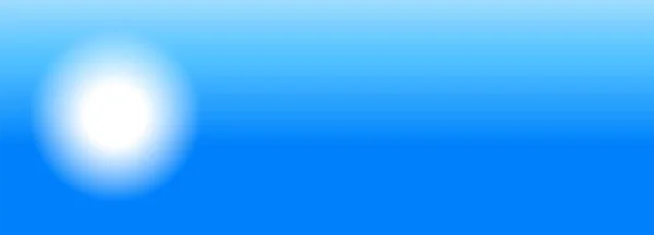 Gradient Blurred Blue Background Sun Illustration — Stock Vector