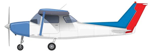 Ilustración Vectorial Aviones Ligeros Solo Motor — Vector de stock