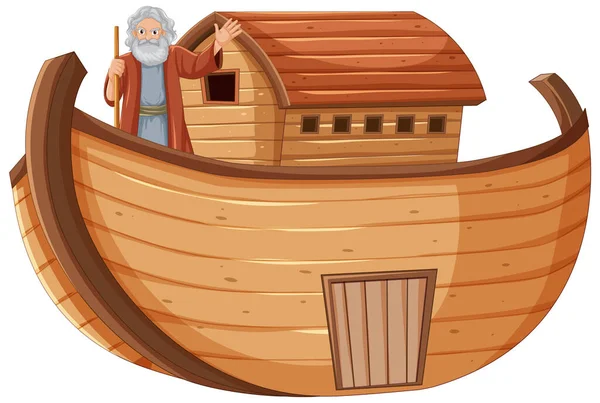Arca Noé Sin Animales Ilustración Vectorial — Vector de stock