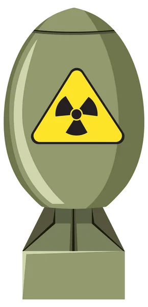 Kärnklyvningsbomb Illustration Plutonium — Stock vektor