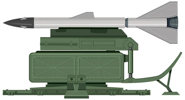 Militaire Raketwerper Vector Illustratie — Stockvector