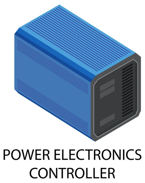 Power Electronics Controller Ilustración Vectorial — Archivo Imágenes Vectoriales