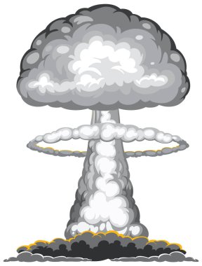 Atom bombası mantar bulutu çizimi