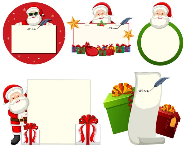 Festive Christmas Vector Icons Collection Illustration — Stock Vector