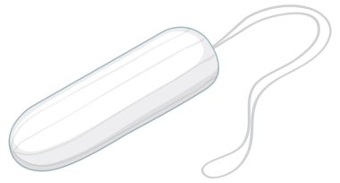 Tampon Temel Kadın Hijyen Ürünleri İllüstrasyonu