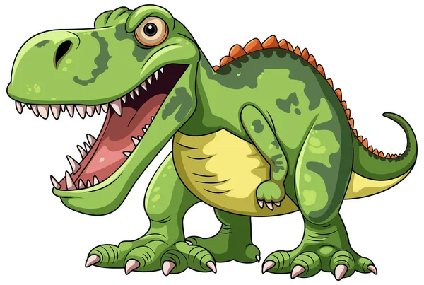Personaje Dibujos Animados Tyrannosaurus Ilustración Aislada — Archivo Imágenes Vectoriales
