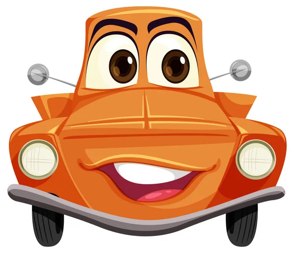 Cartoon Car Character Illustration — Stock Vector