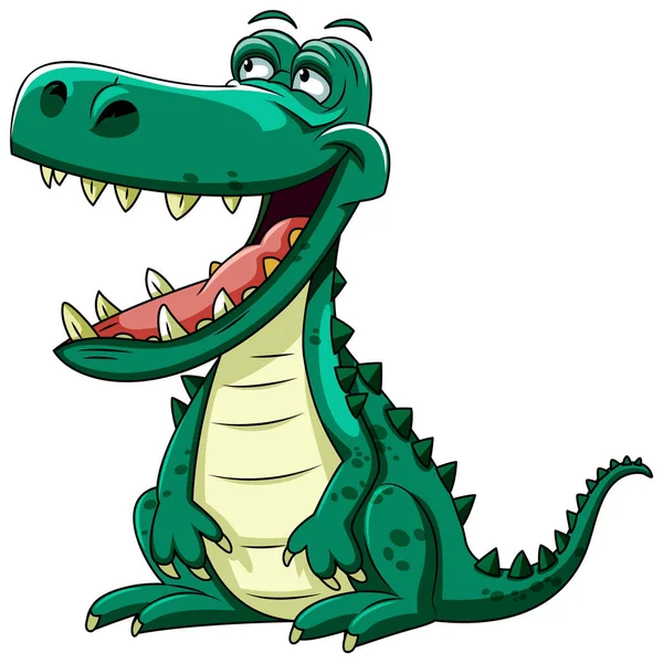 Tyrannosaurus Cartoon Character Isolated Illustration — Stock Vector