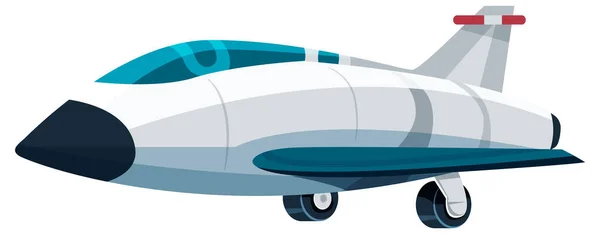 Flugzeug Isoliert Auf Weißem Hintergrund Illustration — Stockvektor