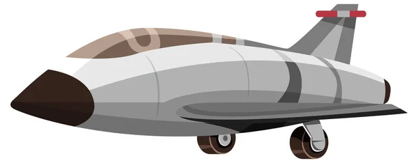 Beyaz Arkaplan Çiziminde Izole Edilmiş Uçak — Stok Vektör