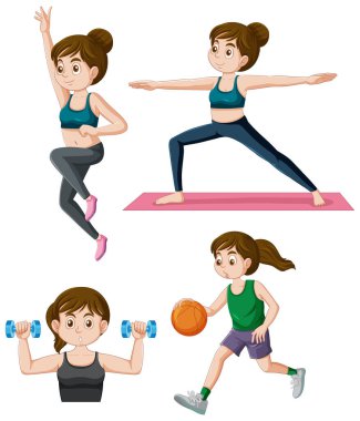Ergenlik Kızı Yoga Koleksiyonu Çizimi Yapıyor