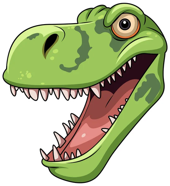 Illustration Isolée Dessin Animé Tyrannosaurus — Image vectorielle