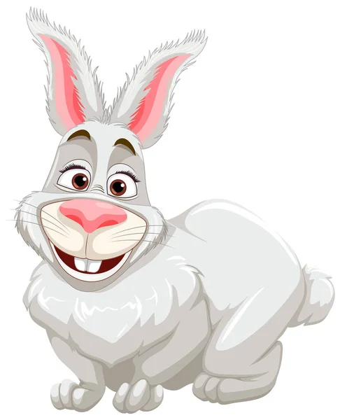 Cute Rabbit Cartoon Character Illustration — Stock Vector