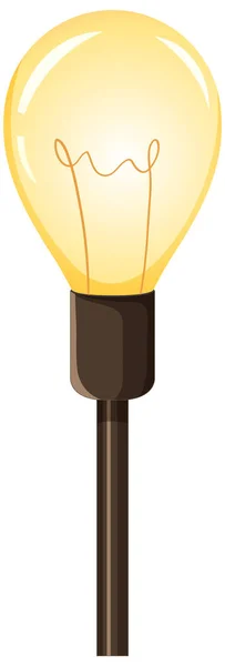 Ilustrace Ikony Izolované Žárovky — Stockový vektor