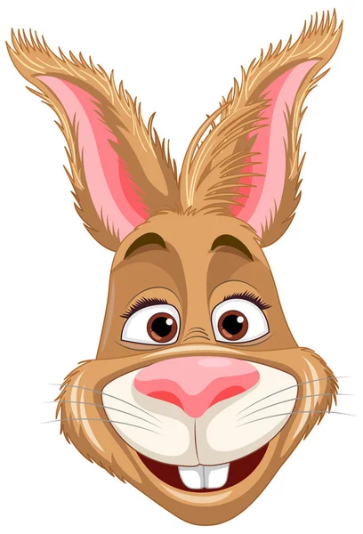Sevimli Tavşan Çizgi Film Karakteri Çizimi — Stok Vektör