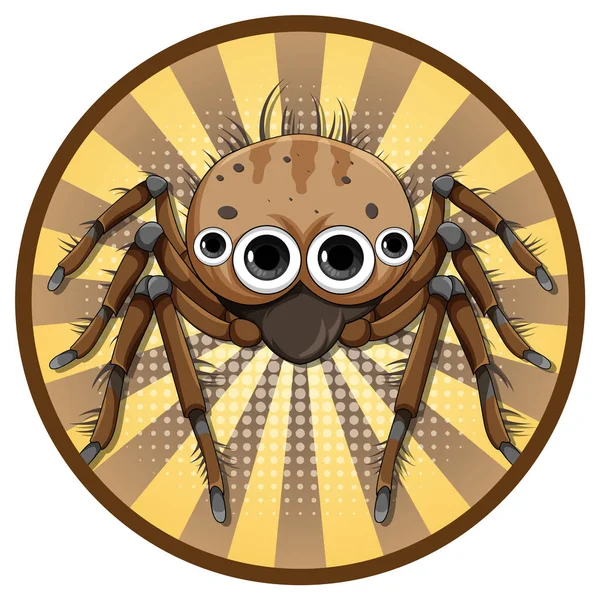 Spider Ilustración Estilo Dibujos Animados — Archivo Imágenes Vectoriales