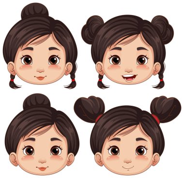 Asyalı şirin kız grubu resimle karşılaşıyor