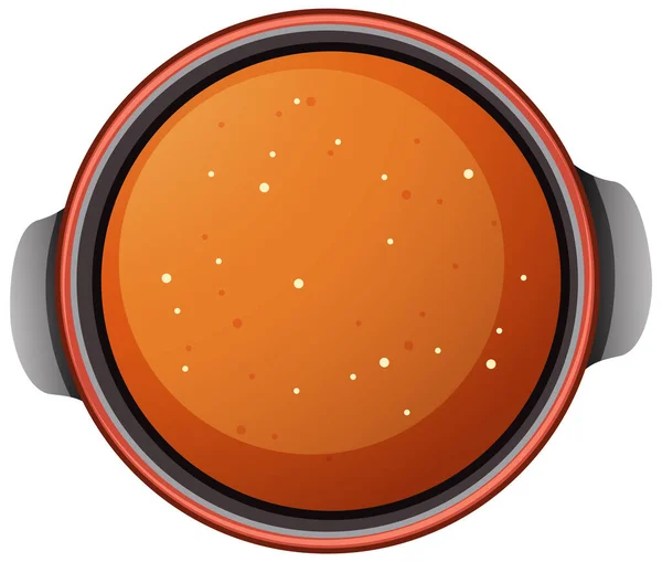 Tomatensuppe Luftbild Illustration — Stockvektor