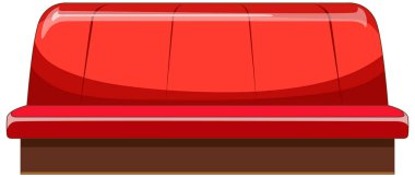 Amerikan retro yemek koltuğu izole edilmiş.