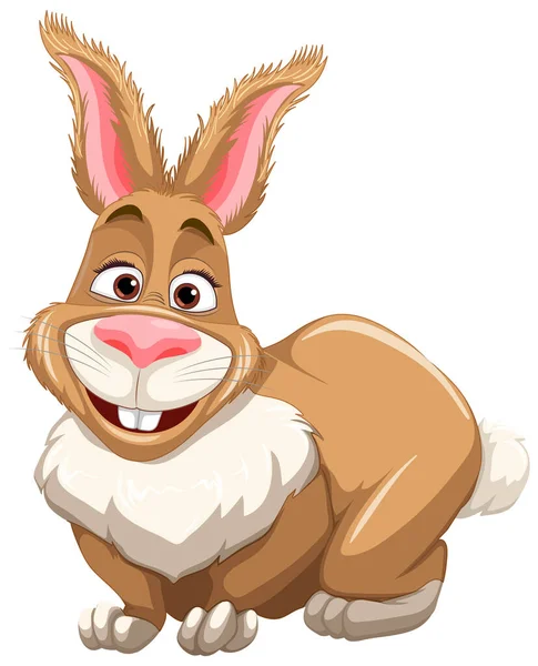 Cute Rabbit Cartoon Character Illustration — Stock Vector