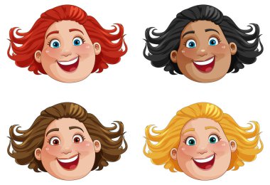 Orta yaşlı, tombul bir kadın.