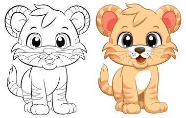 Şirin Kaplan illüstrasyonunun Renkli Sayfa Özeti