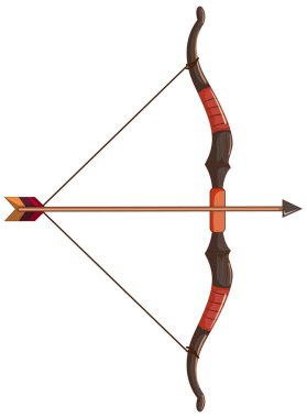 Beyaz Arkaplan Resimlerinde Yay ve Ok