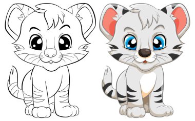 Şirin Kaplan illüstrasyonunun Renkli Sayfa Özeti