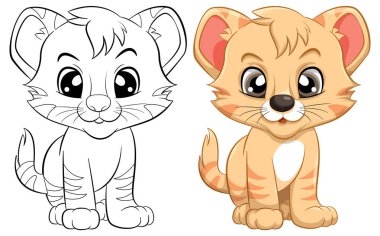 Şirin Kaplan illüstrasyonunun Renkli Sayfa Özeti