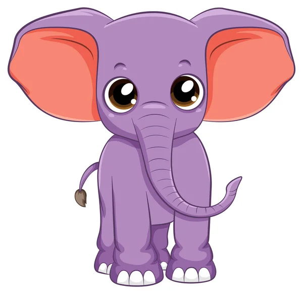 귀여운 코끼리 외견상 — 스톡 벡터