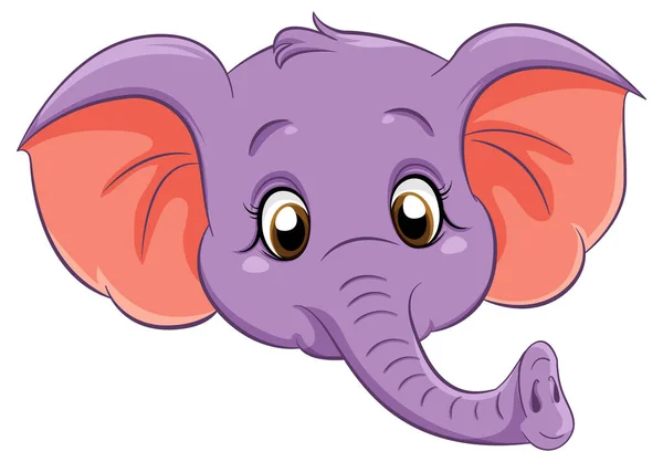 可爱的大象卡通人物插图 — 图库矢量图片