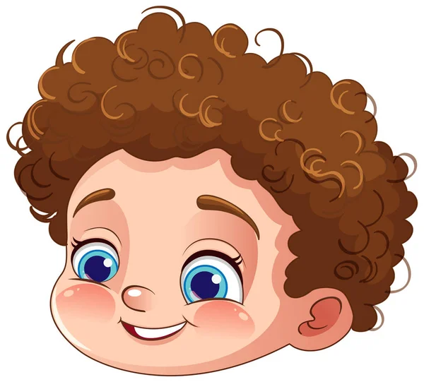 Cheerful Boy Cartoon Character Illustration — Stock Vector