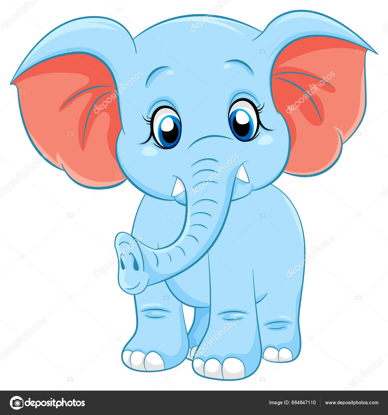 AK Graphics Cute Elephant Cartoon with Cute Butterfly Wall sticker60x56) :  Amazon.in: Home Improvement