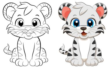 Şirin Kaplan illüstrasyonunun Renkli Sayfa Özeti