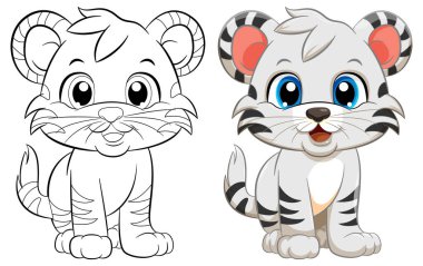 Şirin Kaplan illüstrasyonunun Renkli Sayfa Özeti