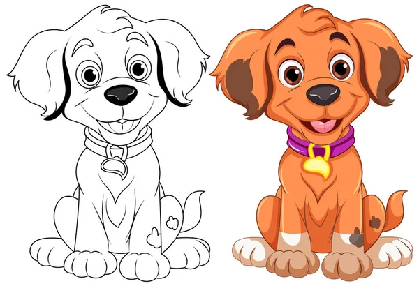 Desenho Desenhos Animados Bonito Chihuahua Cachorro Cão Livro Colorir Para  imagem vetorial de LanaBrow© 661482568