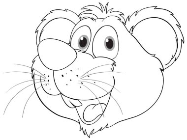 Yüzünde kocaman bir gülümseme olan neşeli bir çizgi roman faresi.