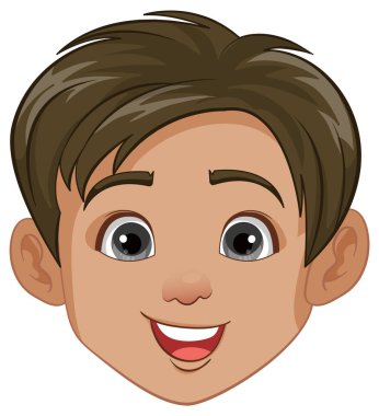 Güneydoğu Asyalı bir adamın yüzünün renkli çizimi