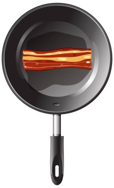 Tavada kızarmış pastırma.