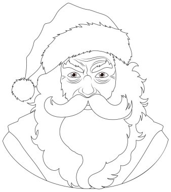 Öfkeyle kaşlarını çatmış, saçları, sakalı ve kırışıklıkları olmayan yaşlı bir adam.