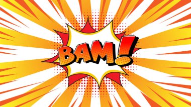 Eski komedi tarzında canlı bir konuşma balonu